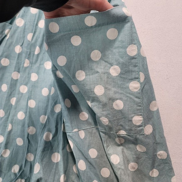 Vintage HANG TEN Polka Dot Dress Women Size 7 open side Sundress Pinup 80s/90s - Picture 14 of 16